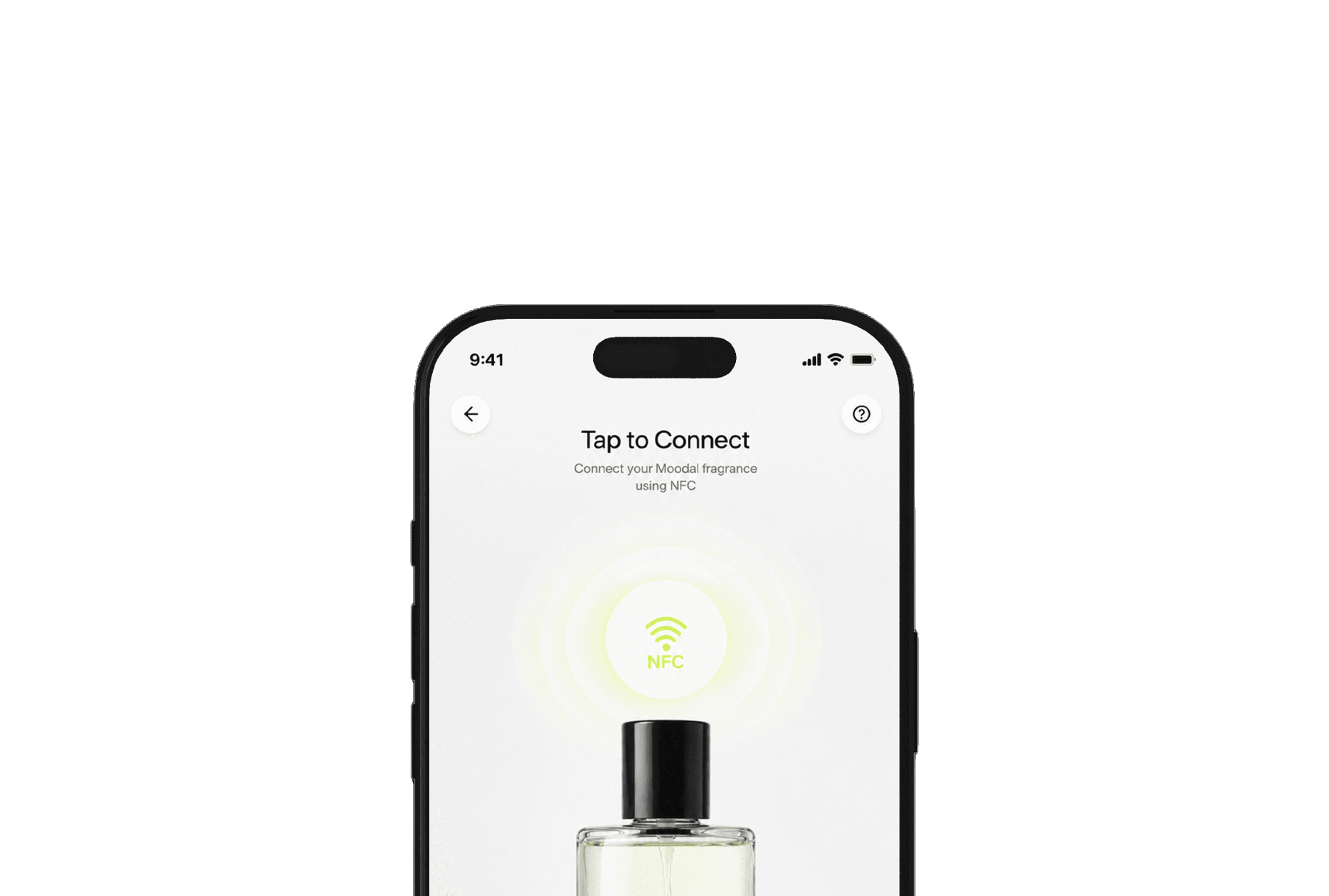 Moodal connect app screen shown on a phone